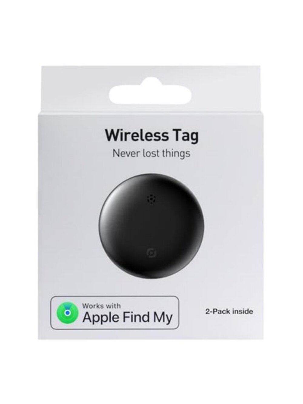 2-Pack Air Tracker Tags, [Apple MFi Certified] Works with Apple Find My - F2